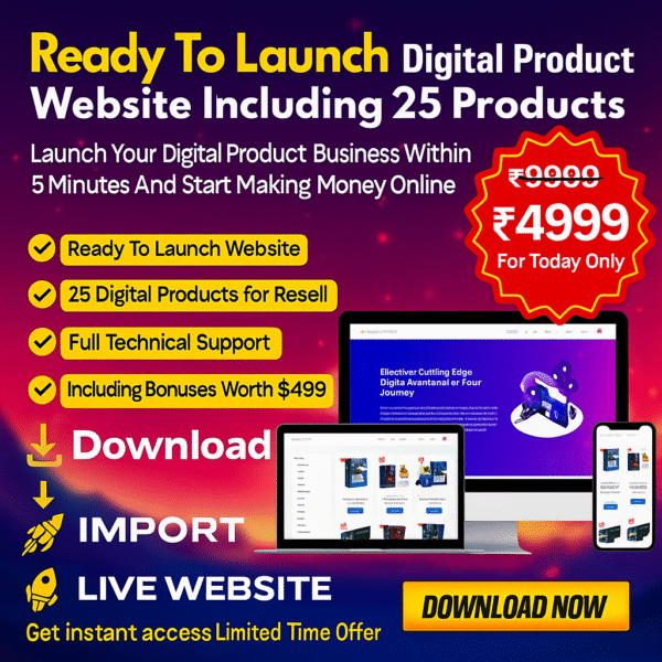 Ready made digital products website